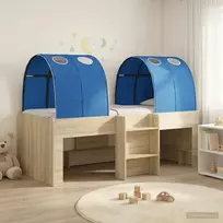 Vaikiškas aukštas lovos rėmas su tuneliu 3 vnt.