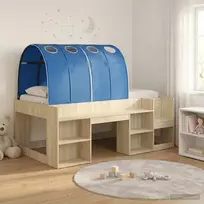 Lovos rėmas su tuneliu 3 vnt. Sonoma ąžuolo ir mėlyna