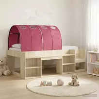 Lovos rėmas su tuneliu 3 vnt. Sonoma ąžuolo ir raudona
