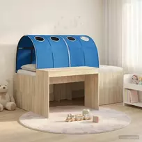 Lovos su Tuneliu 3 vnt. Sonoma ąžuolo ir mėlyna