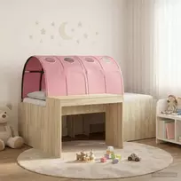 Lovos su Tuneliu 3 vnt. Sonoma ąžuolo ir rožinė