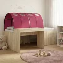 Lovos su Tuneliu 3 vnt. Sonoma ąžuolo ir raudona