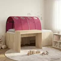 Vaikų Aukštas Lovos Rėmas su Rašomuoju Stalu 3 vnt.