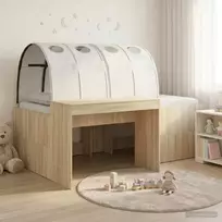 Vaikų Aukštas Lovos Rėmas su Rašomuoju Stalu 3 vnt.