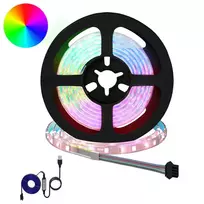 LED juosta 12 pcs Juoda ir permatoma 1300 mm Varis ir plastikas