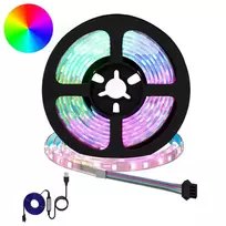 LED juosta 12 pcs Juoda ir permatoma 1700 mm Varis ir plastikas