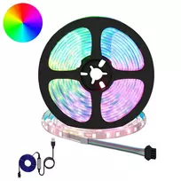 LED juosta 12 pcs Juoda ir permatoma 5500 mm Varis ir plastikas