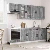 Virtuvės vienetas KALMAR 8 pcs Pilka Sonoma Apdirbta mediena