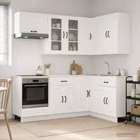 Virtuvės vienetas KALMAR 8 pcs Balta Apdirbta mediena