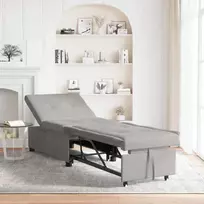 Ištraukiama sofa-lova Šviesiai pilka 194 x 67 x 82 cm
