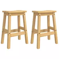 Baro taburetė 2 pcs Medaus vaškas 44 x 30 x 63 cm Kietas pušis