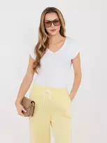 Sportinės kelnės-IT-DR-22168.66-jasny geltona