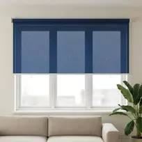 Lauko roletai 90% UV blokavimui Mėlyna 140 x 140 cm HDPE