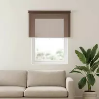 Lauko roletai 90% UV blokavimui Taupe 220 x 140 cm HDPE