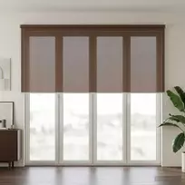Lauko roletai 90% UV blokavimui Taupe 400 x 140 cm HDPE