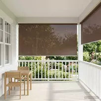 Lauko roletai 90% UV blokavimui Taupe 350 x 230 cm HDPE