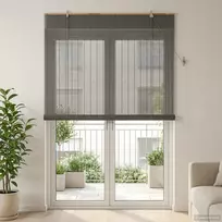 Roletas Pilka 160 x 220 cm Bambukas