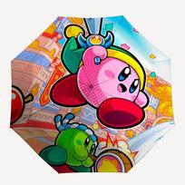 1pc Kirby Automatic Open/close Folding Portable Cute Umbrella  with 8-Rib Structure for Women/Men, All-Season Use 130