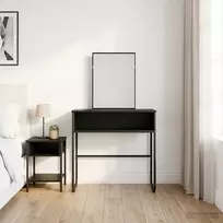Makiažo stalas Juodojo ąžuolo 81 x 40 x 131 cm Apdirbta mediena