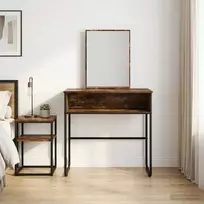 Makiažo stalas Dūminio ąžuolo 81 x 40 x 131 cm Apdirbta mediena