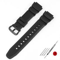 Laikrodžio apyrankės priedai tinka Casio laikrodžiui W-218h / F-108 AE1200 / 1000 / 1300 dervos silikono laikrodžio apyrankė 18mm 18mm