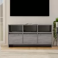 Televizoriaus spintelė, pilka ąžuolo, 102x37,5x52,5cm, MDP