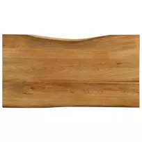 Stalviršis, 100x60x2,5cm, mango masyvas, su gyvu kraštu