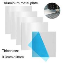 1 vnt. aliuminio plokščia plokštė Storis 0,3-10 mm 100x100 mm/200x200 mm aliuminio plokštė DIY medžiaga lazerinio pjovimo rėmas metalinė plokštė 0.3mmx100x100mm