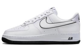 Nike Air Force 1 '07 Low White Black Outline Swoosh DV0788-103 40.5 white