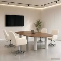 Sukamosios stalo kėdės 4 vnt. 54 x 58 x 90 cm Kreminė Audinys