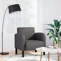 Sofos kėdė su porankiais, pilka, 54cm, dirbtinė oda
