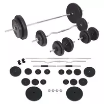 Štangų ir hantelių rinkinys, 90 kg