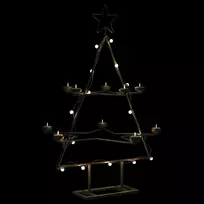 Metalinė Kalėdų eglutė, juodos spalvos, 75cm