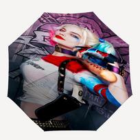 1 vnt. Harley Quinn automatiškai atidaromas/uždaromas, 8 šonkaulių tvirtas rėmas, kompaktiškas kelioninis skėtis vyrams ir moterims S1222065