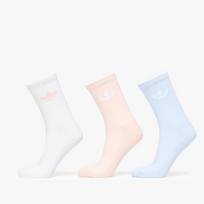 adidas Trefoil Crew Sock Cushion 3-Pack White - Dydis L (KQ8932 Kojinės)