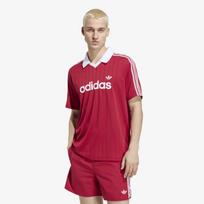 adidas Drop Needle Jersey Team Victory Red/ White - Dydis XL (KS7455 Marškinėliai)