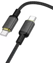 USB C į USB C laidas Hoco 3A 60W 1 m X128 Benefit juodas