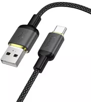 USB A į USB C laidas Hoco 3A 1 m X128 Benefit juodas