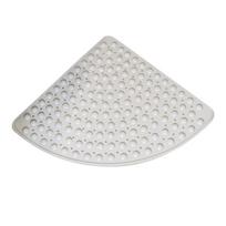 Yinshang Dušo kilimėlis, Ventiliatoriaus formos neslystantis vonios kilimėlis, Siurbtuko pėdos pagalvėlė, Kritimo prevencijos kilimėlis, Baltas, 54*54cm