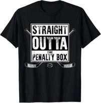 Ledo ritulio žaidėjo dovana T-shirt „Tiesiog iš baudos aikštelės“ L