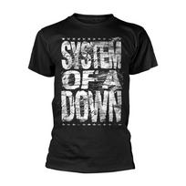 System Of A Down Nudėvėtas Logotipas Oficialūs Marškinėliai Vyriški Unisex S