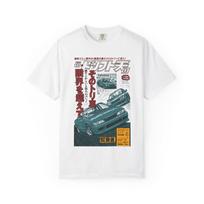 Japanese Racing Manga Poster: Retro Comic Car Drift Art S