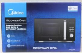 SALE OUT. Midea MAC23XF Microwave oven with Grill, Convection and Airfry, 23 L, Digital control, Black | Midea Microwave Oven | MAC23XF | Free standing | 800 W | Convection | 23 L | Grill | Black | DAMAGED PACKAGING, MISSING INNER PACKAGING, DEMO MAC23XFSO | 2000001378526