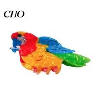 Strong Hold Hair Clip Colorful Bird Claw Non Slip Parrot Sparrow Non-slip Hummingbird Shape Clamp Accessories for Women Girls Grip F