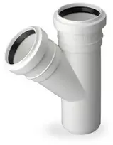 Pipelife Vidaus kanaliz. trišakis PP HT 40x40/45°, baltas