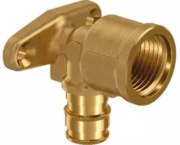 Uponor Q&E prietaisinė alkūnė PL 16-Rp1/2"FT (2 tvirt. taškai) (1145641)