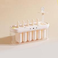 Cartoon Ice Cream Box 6 Grids Ice Pop Maker Kitchen Gadgets Silicone Ice Cream Mold  Kitchen