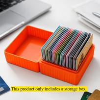 3D Printed Compact Card Holder Space Saving Tabletop Organizer Portable Storage Box For ID Cards Bank Cards Desktop Use