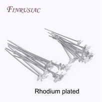 18K Gold//Rhodium Plated High Quality Pins For DIY Handmade Jewellery Making 2 Sizes Trendy Butterfly Shaped Flat Pins For Beads 30mm-20 Pieces