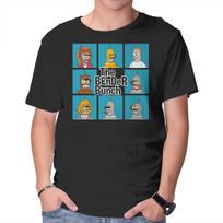 Unisex Crew Neck T-Shirt The Bender Bunch Graphic Short Sleeve Casual Tee L